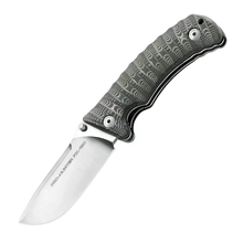 Fox Knives  PRO-HUNTER FOLDER STONESASHED BLD-MICARTA BLACK CANVAS FX-130 MBSW - KNIFESTOCK