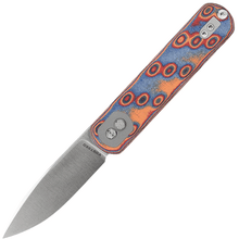 Vosteed Corgi 14C28N Satin,Copper Raindrop Micarta - KNIFESTOCK