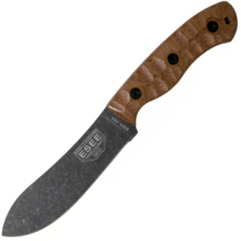 ESEE Knives ESEE JAMES GIBSON 5 NESSMUK, manches en Micarta sculpté marron, Black Oxide - KNIFESTOCK