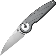 Civivi Starflare Gray Aluminum HandleSatin Finished Nitro-V BladeButton Lock C23052-2 - KNIFESTOCK