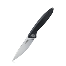 KUBEY Pike Liner Lock Folding Knife Black CPM-20CV Titanium Handle KB2103B - KNIFESTOCK