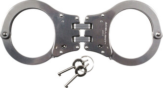Mil-Tec HAND CUFFS DOUBLE LOCK S/STEEL STARR 16203000 - KNIFESTOCK