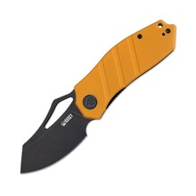 KUBEY Ceyx Liner Lock Flipper Folding Knife Yellow G10 Handle KU335C - KNIFESTOCK