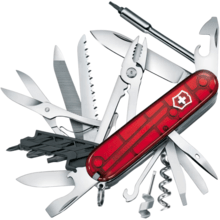 Victorinox CYBER TOOL 41, red translucent 1.7775.T - KNIFESTOCK