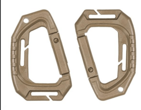 Mil-Tec MOUSQUETON TACTIQUE MOLLE 2pcs. blister coyote 15922505 - KNIFESTOCK