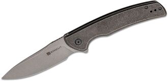 SENCUT Tynan Black Stonwashed Steel Handle Gray Stonewashed 10Cr15CoMoV Blade SA10A - KNIFESTOCK