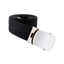 Mil-Tec US CEINTURE EN COTON noire 13110002 - KNIFESTOCK