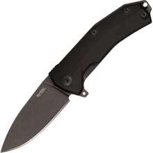 Lionsteel Liner Lock Sleipner Blade DLC+SW blade, BLACK G10 handle, IKBS KUR BBK - KNIFESTOCK