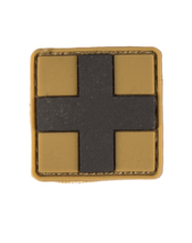 Mil-Tec PATCH 3D FIRST AID PVC M.KLETT coyot SM 16830505 - KNIFESTOCK
