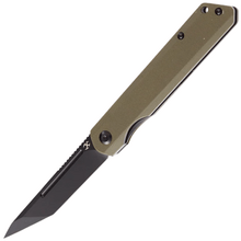 Kansept Prickle Black Coating 154CM Tanto Blade Green G10 T1012T2 - KNIFESTOCK