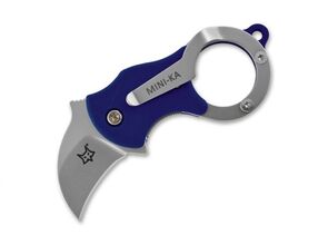 Fox Knives Mini-Ka Blue Sandblasted 01FX323 - KNIFESTOCK