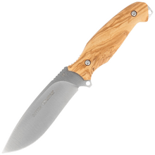 Viper Coltello a lama fissa 3,8mm finitura satinata e manico con guancette in legno - KNIFESTOCK