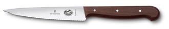 VICTORINOX Forschner Serrated Paring Knife, Rosewood Handle 12 cm 5.2030.12 - KNIFESTOCK