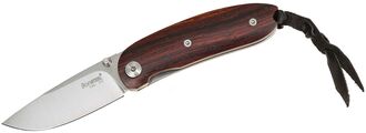 Lionsteel MINI full Santos wood handle, D2 blade, with sheath 8210 ST - KNIFESTOCK