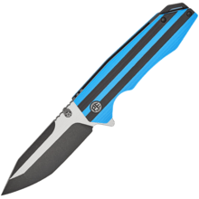 Petrified Fish PFP08 Mocado Black Stonewash K110 Blue &amp; Black G10 PFP08BDW - KNIFESTOCK