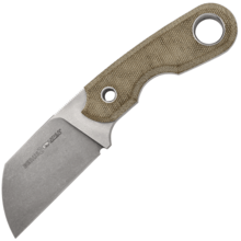 Viper BERUS2 Sheepfoot Stonewash M390, Green Canvas Micarta, Kydex VT4014CG - KNIFESTOCK