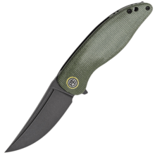 Petrified Fish PFP06 Simum Black Stonewash K110 Green Micarta PFP06GRMDW - KNIFESTOCK