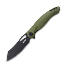 KUBEY Drake Liner Lock Folding Knife Green G10 Handle KB239F - KNIFESTOCK