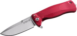 Lionsteel SR FLIPPER RED Aluminum knife, RotoBlock, satin finish blade Sleipner SR22A RS - KNIFESTOCK