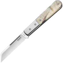 Lionsteel SheepFoot M390 blade,  Ram Handle, Ti Bolster &amp; liners CK0115 RM - KNIFESTOCK