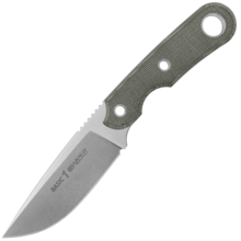 Viper BASIC1 Drop Point Stonewash D2, Green Canvas Micarta, Kydex VT4028CG - KNIFESTOCK