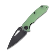 KUBEY Coeus Liner Lock Thumb Open Folding Knife Jade G10 Handle KU122E - KNIFESTOCK