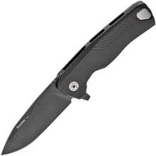 Lionsteel ROK BLACK Aluminum knife, RotoBlock, Chemical Black blade M390 ROK A BB - KNIFESTOCK