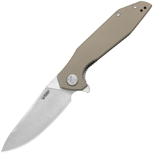Kubey Nova Beige G10, Satin 14C28N KU117R - KNIFESTOCK