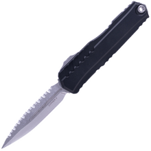 Microtech Cypher® II D/E Stonewash Full Serrated 1242-12 - KNIFESTOCK