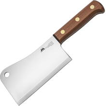 DUE CIGNI CLEAVER STAINLESS STEEL 4116 BLADE WOOD HANDLE 2C 772/16 WD - KNIFESTOCK