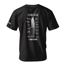 Knifestock Knife Anatomy tričko, Čierna XXL - KNIFESTOCK