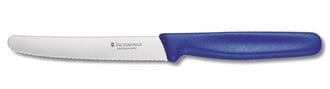 Victorinox kuchynský nôž s vrúbkovou čepeľou modrý - KNIFESTOCK