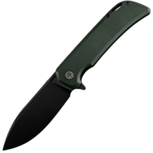 Petrified Fish PFB05 Tunny Black Stonewashed 14C28N Army Green Micarta PFB05AGRMDW - KNIFESTOCK