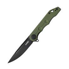 KUBEY Mizo Liner Lock Flipper Folding Knife Green G10 Handle KU312D - KNIFESTOCK