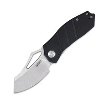 KUBEY Ceyx Liner Lock Flipper Folding Knife Black G10 Handle KU335A - KNIFESTOCK