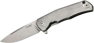 Lionsteel Folding knife M390 blade, Titanium handle BLUE Acc. IKBS wood KIT box  TRE BL - KNIFESTOCK