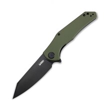 KUBEY Flash Liner Lock Flipper Folding Knife Green G10 Handle KU158F - KNIFESTOCK