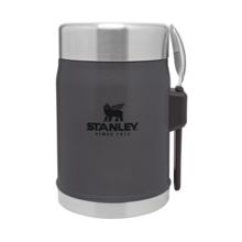 STANLEY The Legendary Food Jar + Spork .4L / 14oz, Charcoal 10-09382-082 - KNIFESTOCK