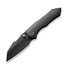 WE KNIFE High-Fin Black Stonewashed/Titanium Black WE22005-1 - KNIFESTOCK