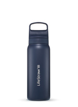 LifeStraw Go 2.0 Stainless Steel Water Filter Bottle 24oz Aegean Sea LGV42SASWW - KNIFESTOCK