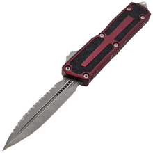 Microtech SCARAB II GEN III D/E APOCALYPTIC FULL SERRATE MERLOT 1280-12APMR - KNIFESTOCK