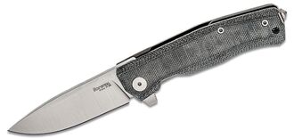 Lionsteel Myto Folding knife M390 blade, BLACK Micarta handle  MT01 CVB - KNIFESTOCK