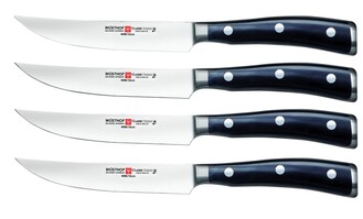 WUSTHOF set CLASSIC IKON 4-delig, voor steak - KNIFESTOCK