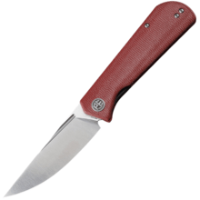 Petrified Fish PFP07 Viking Satin K110 Red Micarta PFP07RMS - KNIFESTOCK