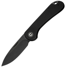 Civivi Elementum Slip Joint Black G10 Handle,Black Stonewashed 14C28N Blade - KNIFESTOCK