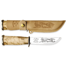 Marttiini Lapp knife 250 stainless steel/curly birch/leather 250010 - KNIFESTOCK