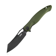KUBEY Drake Lliner Lock Folding Knife Green G10 Handle KB239B - KNIFESTOCK