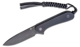CIVIVI Fixed Blade Elementum Black G10/Black Stonewash C2105A - KNIFESTOCK