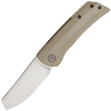 Petrified Fish PFE05 Flavorist Satin K110 khaki Micarta PFE05KMP - KNIFESTOCK