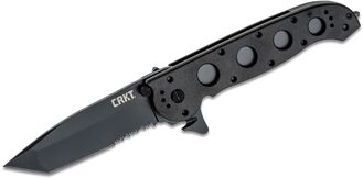 CRKT M16® - 14ZLEK TANTO BLACKOUT WITH TRIPLE POINT™ SERRATIONS CR-M16-14ZLEK - KNIFESTOCK